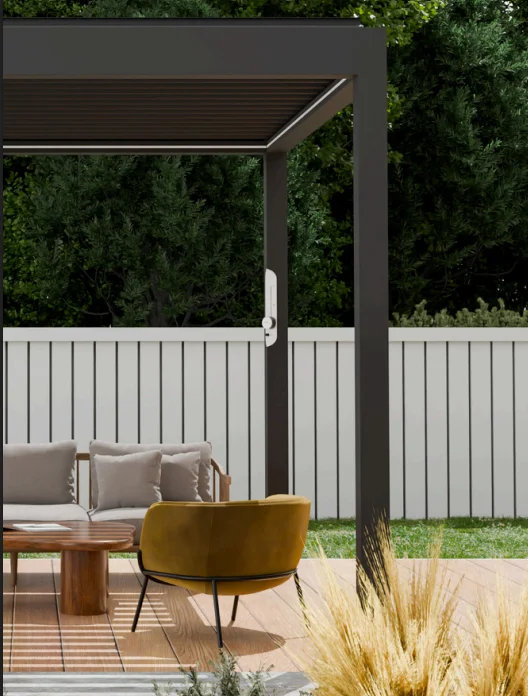 PergoMaxx Motion crna (PL9005) close-up s patentiranom ručkom